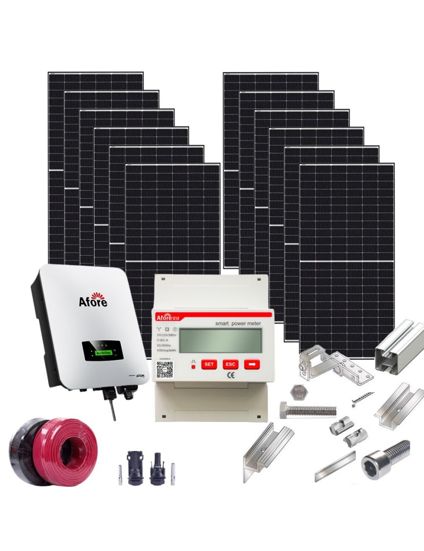 Трифазна OnGrid мрежова фотоволтаична система 10 kW + Конструкция