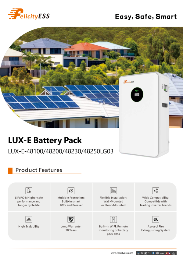 Литиева батерия Felicity Solar 10 kWh LifePo4 - Low voltage - Fire Protection 5
